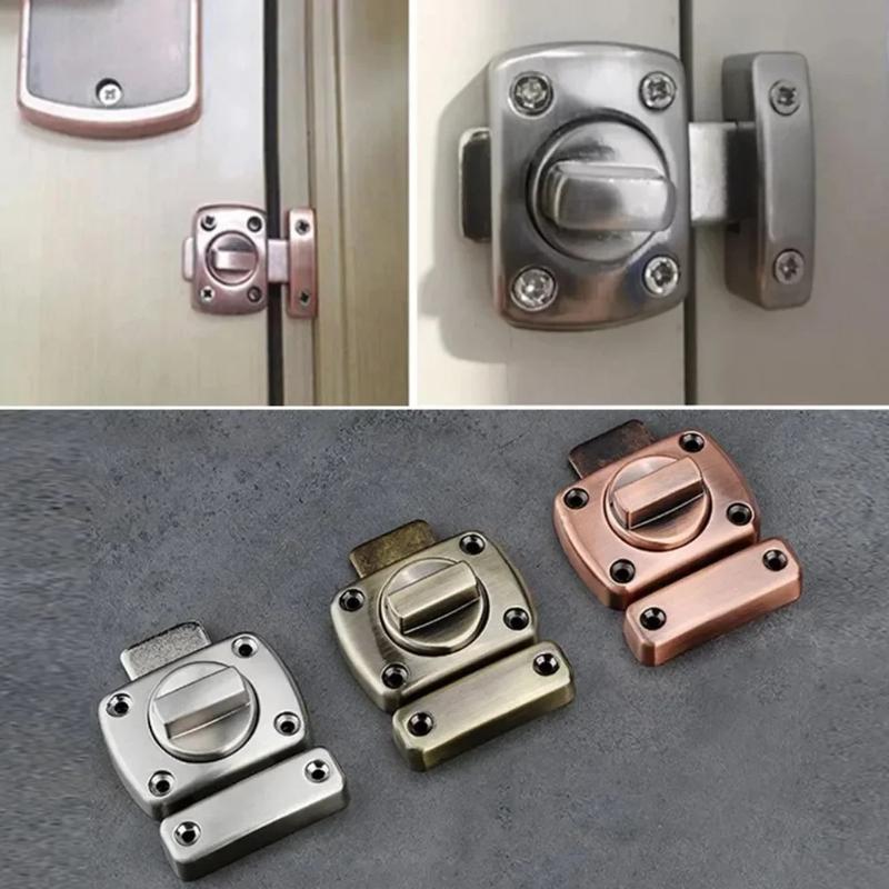 Anti-theft Cast Metal Door Latch|Right Angle Lock Buckles-Toilet/Sliding Gates/Bathrooms|Heavy Duty Hook Bolts-Security Hardware