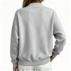 Women's Fashion Color Long Sleeve Loose Fit Sweatshirt for Casual Daily Wear