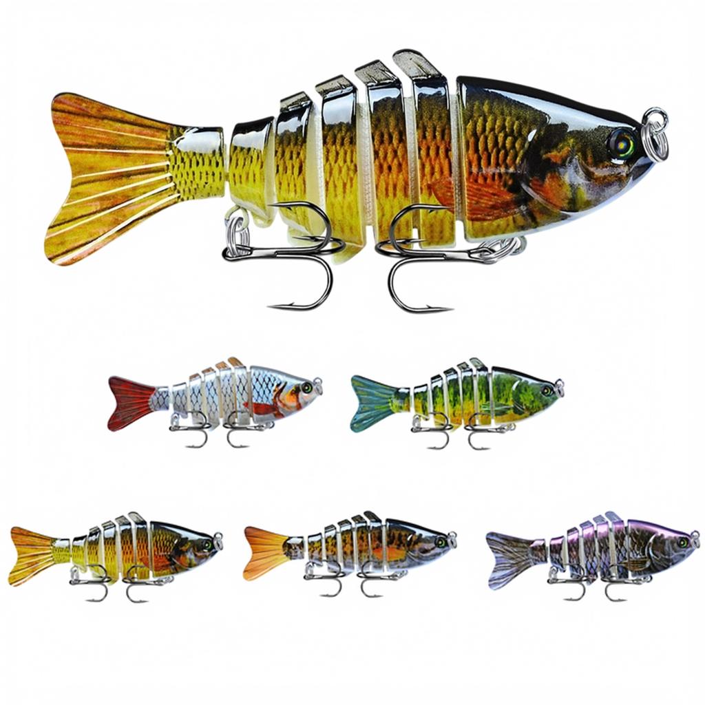 Multi-Joint 7-Segment Hard Plastic Swimbait Fishing for