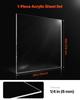 1-Pack Plexiglass Acrylic Sheet 36 x 48 Inch Plastic Sheet 1/4 Inch Thick