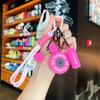 Detachable Dumbbell Keychain: Creative Silicone Fitness Pendant Ornament