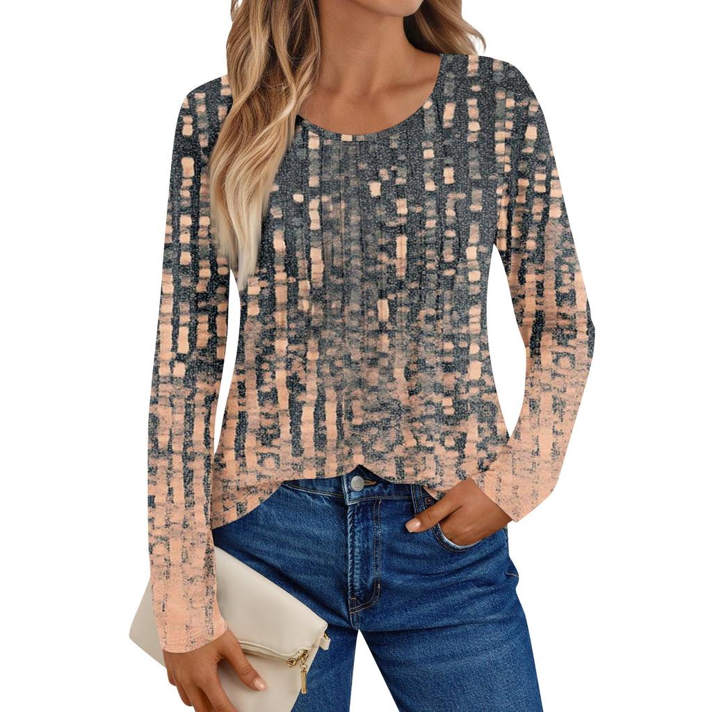 Women's Long Sleeve Shirts Graphic Tees Casual Basic Tops Pullovers