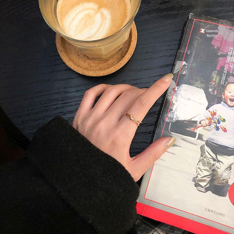 Open Adjustable Korean Knot Ring - Retro, Simple, Niche Design for Index Finger