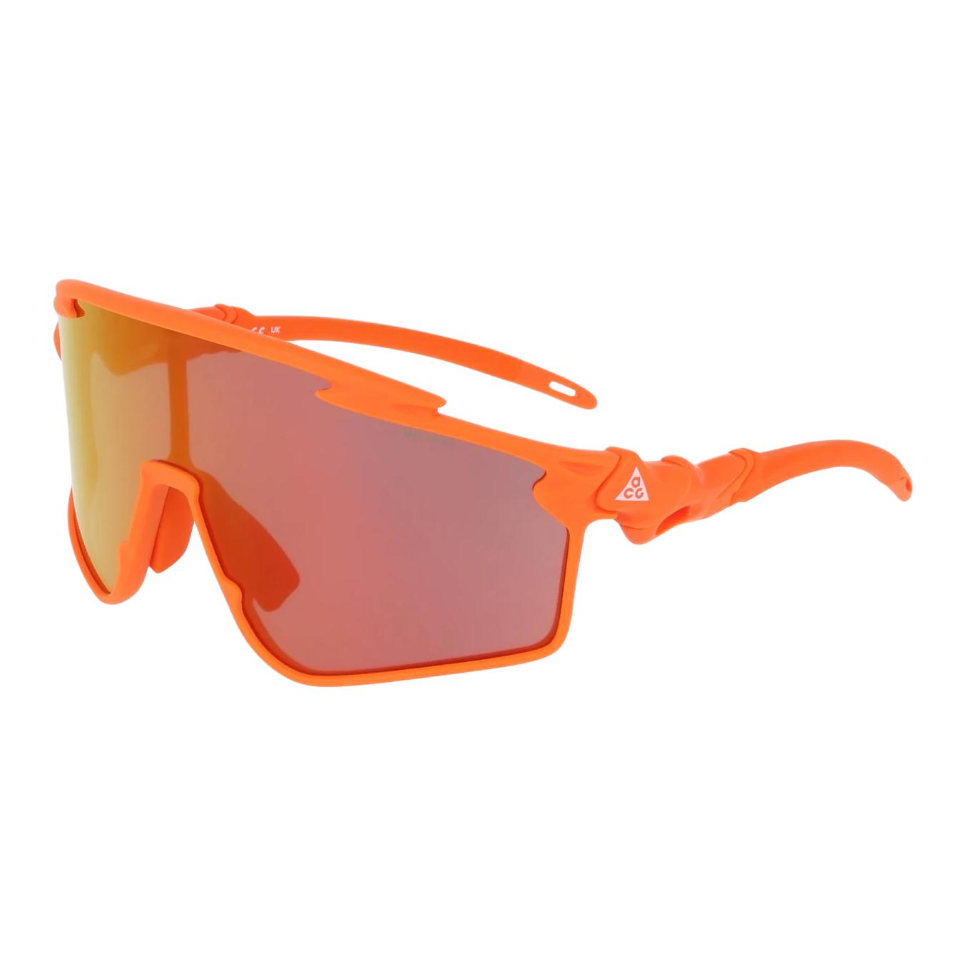 Nike ACG Fashion Sports Design Injection Irregular Shape Sunglasses Unisex sunglasses Orange NKIQ9346X-7019819 Basic Packaging+Black, Hard Box (Free),70mm,Orange