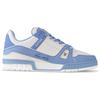 Louis Vuitton Trainer Cow Leather Low Top Skateboard Shoes Unisex Sea Blue 1AD6BI