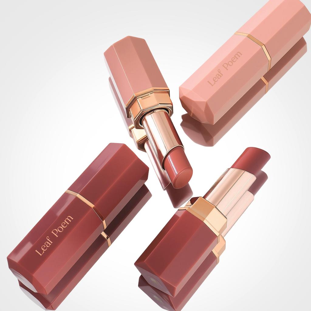 Octagonal Beveled Moisturizing Lipstick,Waterproof, Moisturizing, Long Lasting, Easy To Apply, and Enhances Your Complexion