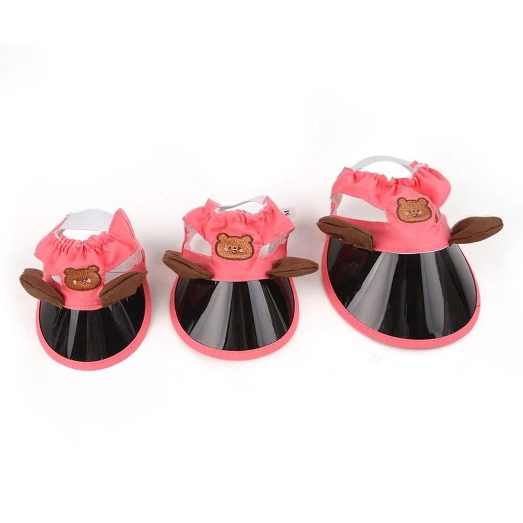 Pet Sun Hat Visor Cap Ear Hole Design for Cats Dogs Rabbits Teddy