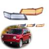 Side Marker Lights Patriot 2007-2017 Bumper Corner LED Light White DRL/Parking Light & Sequential