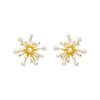 Fireworks Online Influencer Refined Female 925 Sterling Silver Pearl Earrings