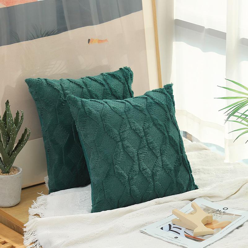 40*40cm Soft Plush Short Wool Velvet Decorative Pillow Cover Soft Sofa Pillowcase Only Pillowcase Without Pillow Core
