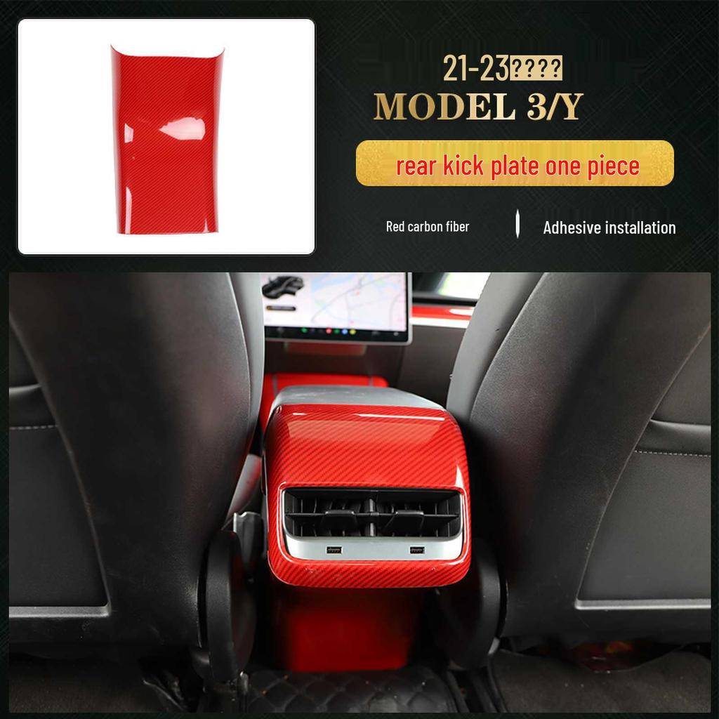 Carbon Fiber Interior for 2021-2023 Tesla Model 3/Y Steering Wheel & Console