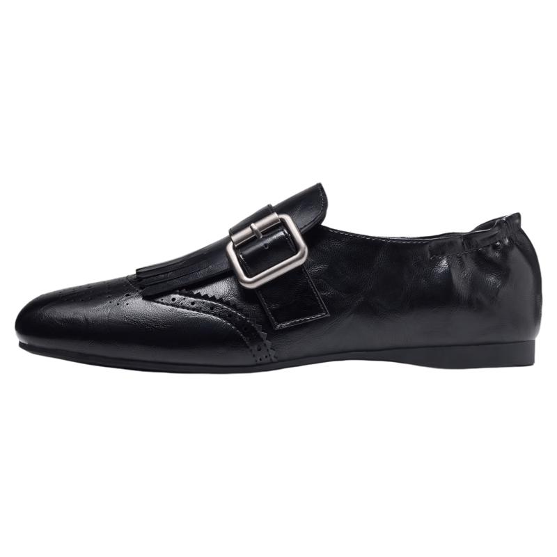Josiny Women s Retro Brogue Loafers 39