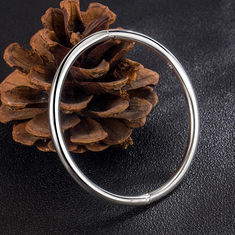 Fashion Vintage 925 Stamp Ασημένια βραχιόλια Κοσμήματα Ασημένια βραχιόλια και βραχιόλια για γυναίκες Srebrna Bransoletka Pulsera De Plata