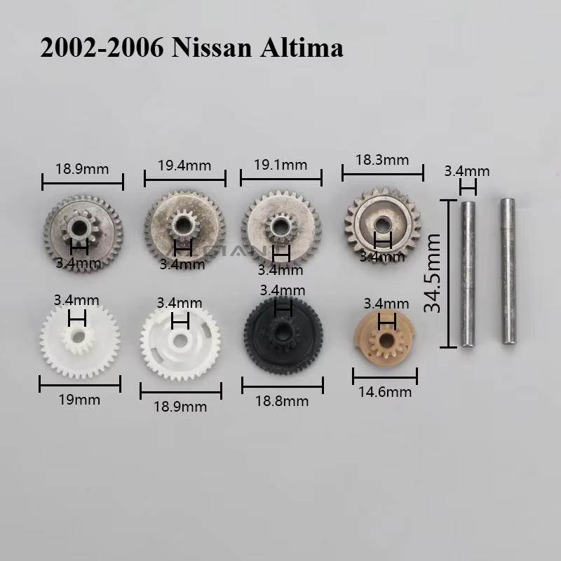 For Nissan Altima 2002-2025 AZGIANT Power Overfold Rear View Side Wing Mirror Actuator Assy&gear Set Car Accessories Repair Kit