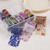 10 Rolls Colorful Transfer Decals Starry Sky Paper Nail Supplies Hot Nails Foils  for Women DIY