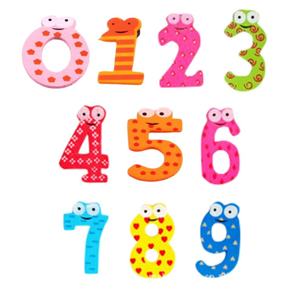 Magnetic Wooden Numbers Math Set for Kids Children Preschool School