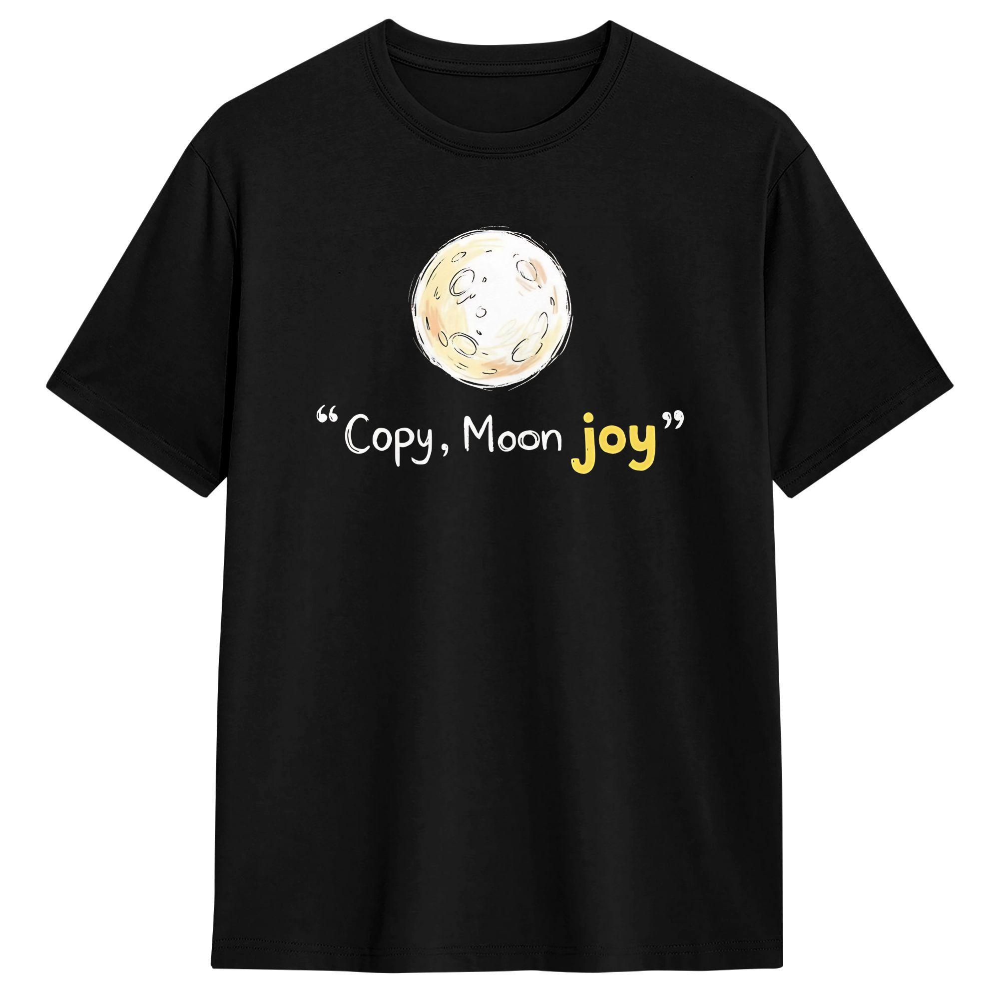Men Copy Moon Joy T Shirts 100% Cotton Clothes Amazing Short Sleeve Crewneck Tees Graphic Printed T-Shirts S разноцветный