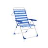 Sedia Pieghevole Righe Blu Bianco 59 x 97 x 61 cm