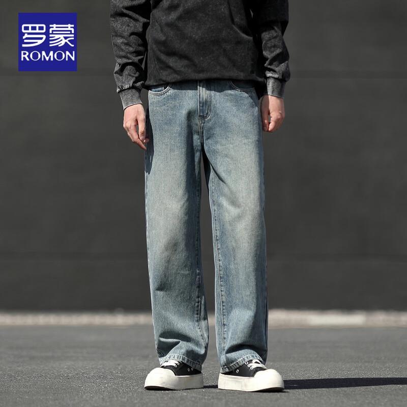 Men's Breathable Loose Straight Leg Denim Jeans