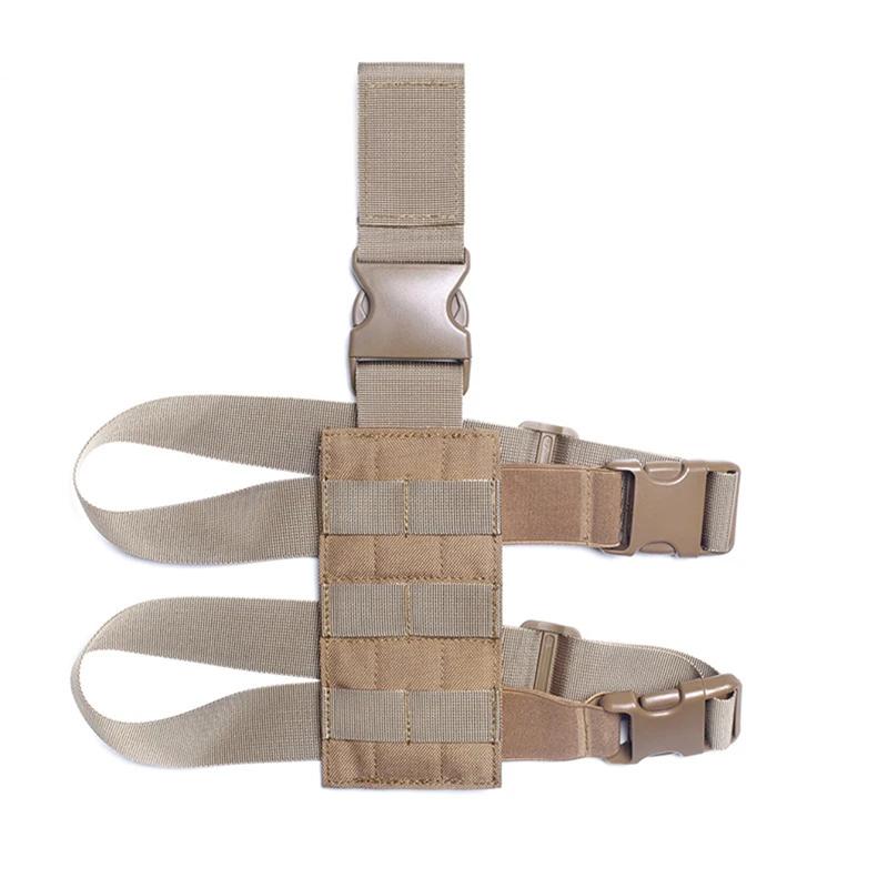 Universal Drop Leg Holster Thigh Platform Tactical MOLLE Holster for Glock Hunting Paintball Panel Izable Fit Molle Strap