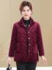 Stylish Plus Size Corduroy Fleece-Lined Jacket for Middle-aged & Elderly Women
