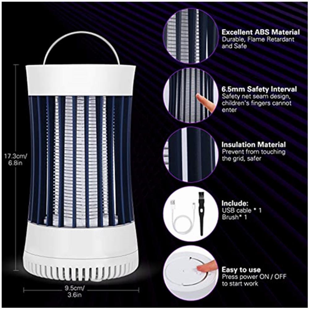 GOOTOP Electric Mosquito Killer with Purple Light & Fan Suction - EPA Certified Bug Zapper