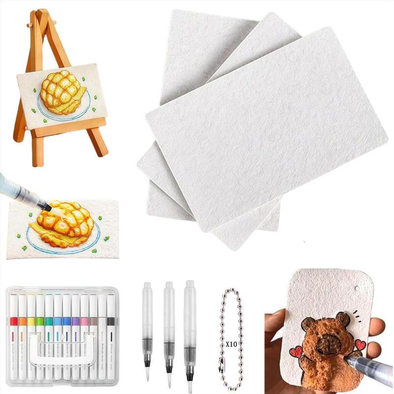 Tinta Puff Para Artesanato Kit de Pintura com Textura de Espuma Puff Materiais de Arte com Bolhas Com 12 Marcadores Papel para Desenho Para Feriado Meninos Meninas