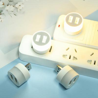 USB-Stecker LED-Nachtlicht Tragbare Disk-Lampe 5V Leselampen Mini-Buchlichter Power Bank Powered Outdoor Camping Glühbirne Beleuchtung