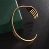 Creative Design Fork Cuff Bracelet Stainless Steel for Women Personality Trend Party Jewelry Three Colors Optional