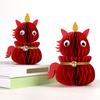 Chinese New Year Horse Figurine Extendable Honeycomb Zodiac Horse Decoration 3D Folding Paper Horse Tabletop Ornament for Spring Festival Home Decor