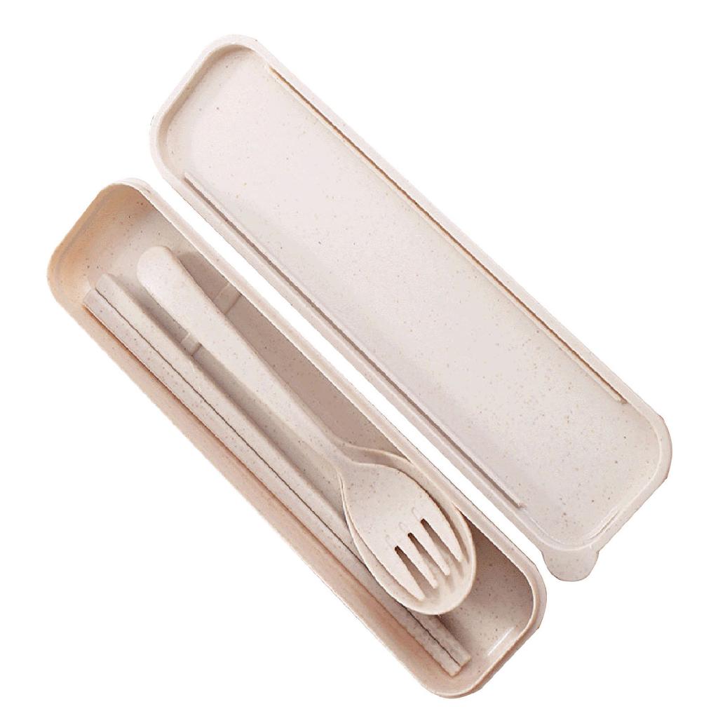 Reusable Travel Utensils Set with Case Portable Chopstick Fork Spoon Tableware Eco Friendly Cutlery Picnic Camping Utensils