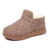 Bequeme flache Baumwollschuhe, Baumwollschuhe mit Fleece, Vielseitige Schneestiefel für Damen