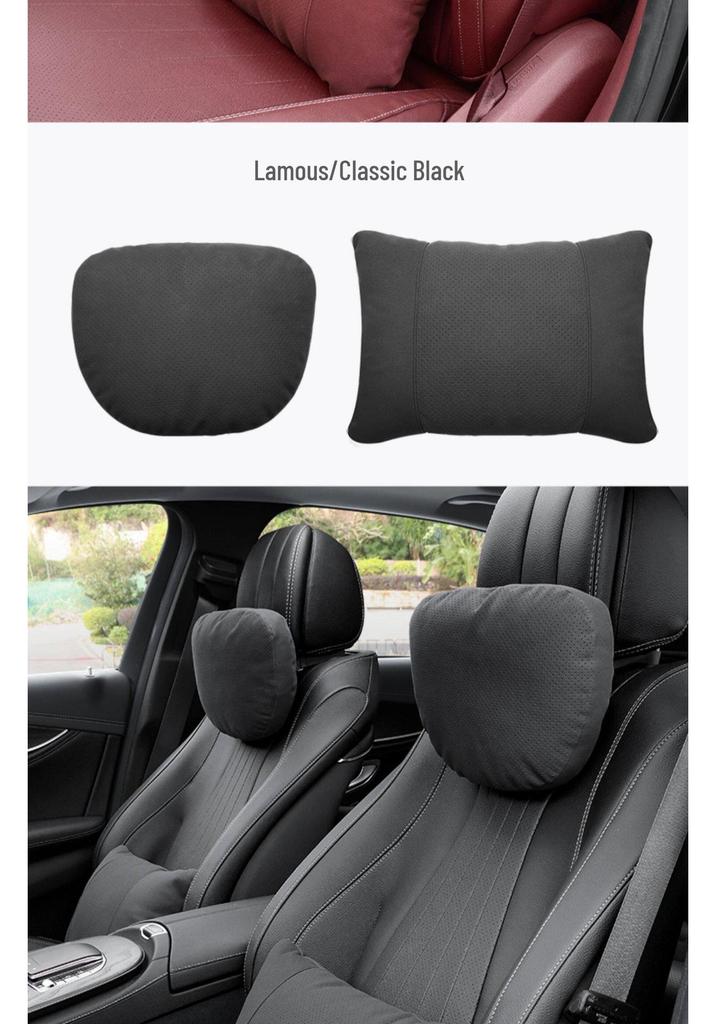 Mercedes-Benz Headrest & Lumbar Support Pillow for S-Class, Maybach, E300L, GLC