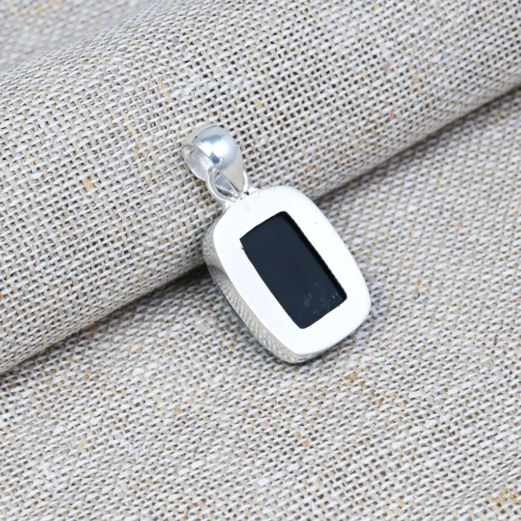 Australian Triplet Opal Gemstone Beauteous Gift For Her 925 Sterling Silver Handmade Pendant Jewelry