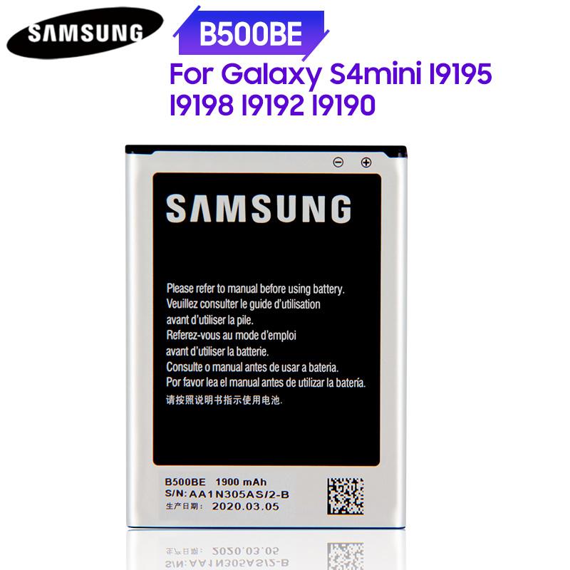 Batteria di Ricambio Originale B500BE B500AE 3 Pin Per Samsung GALAXY S4 Mini I9190 I9192 I9195 I9198 1900mAh
