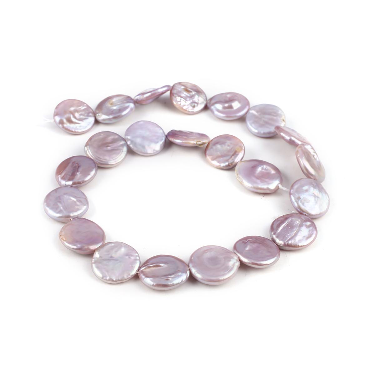 

1String, Baroque Irregular Round Pearl 15-16mm, Fashion Women Natural Freshwater Pearl Beads for Jewelry Making DIY Crafts, Luxury Bulk Gifts 36cm 1String/15-16mm-36cm фіолетовий