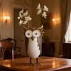 Lightweight Iron Owl Planter Flower Pot Easy to Move for Indoor or Outdoor Garden Decoration Multipurpose Planting Option