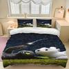 Dragon Cartoon Toothless Quilt Cover Duvet Breathable 2D Cute Printed Bedroom Comforter Warmth Polyester Bedding