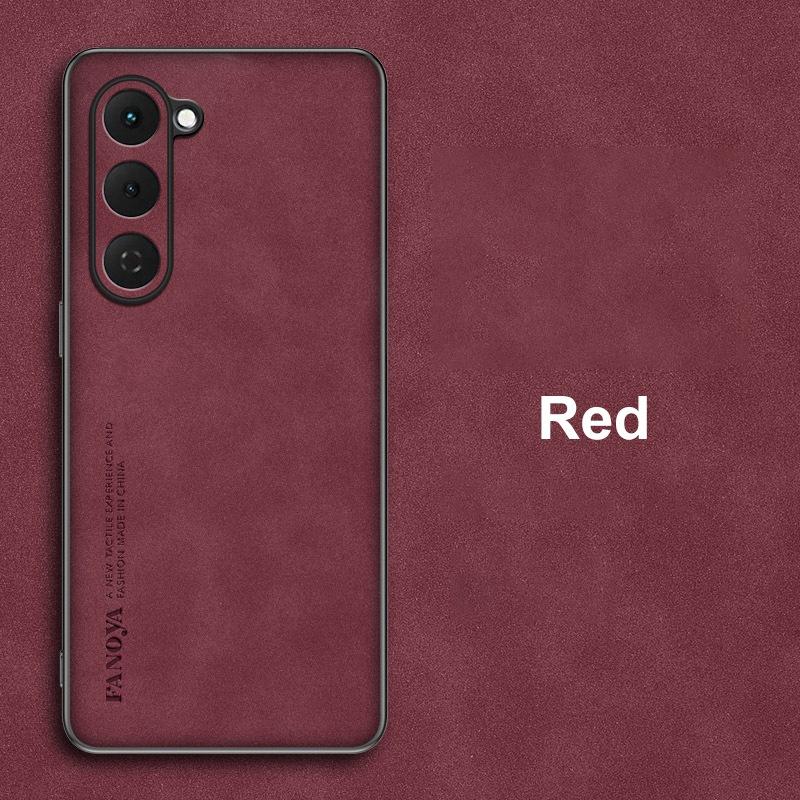 

Для чехла Tecno Spark 40 Pro Роскошный чехол для телефона из ПУ кожи Для Tecno Spark 40 Pro 4G Задняя крышка Матовый силикон Полная защита Tecno Spark 40 Pro красный