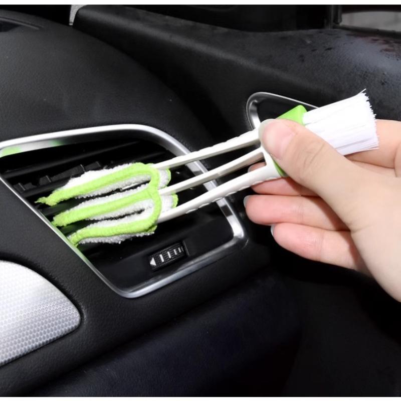 Double Ended Mini Dust Blind Cleaner, Car Vent Window Blind Detail Brush, Keyboard Cleaner, Hand Held Magic Brush Blind Duster