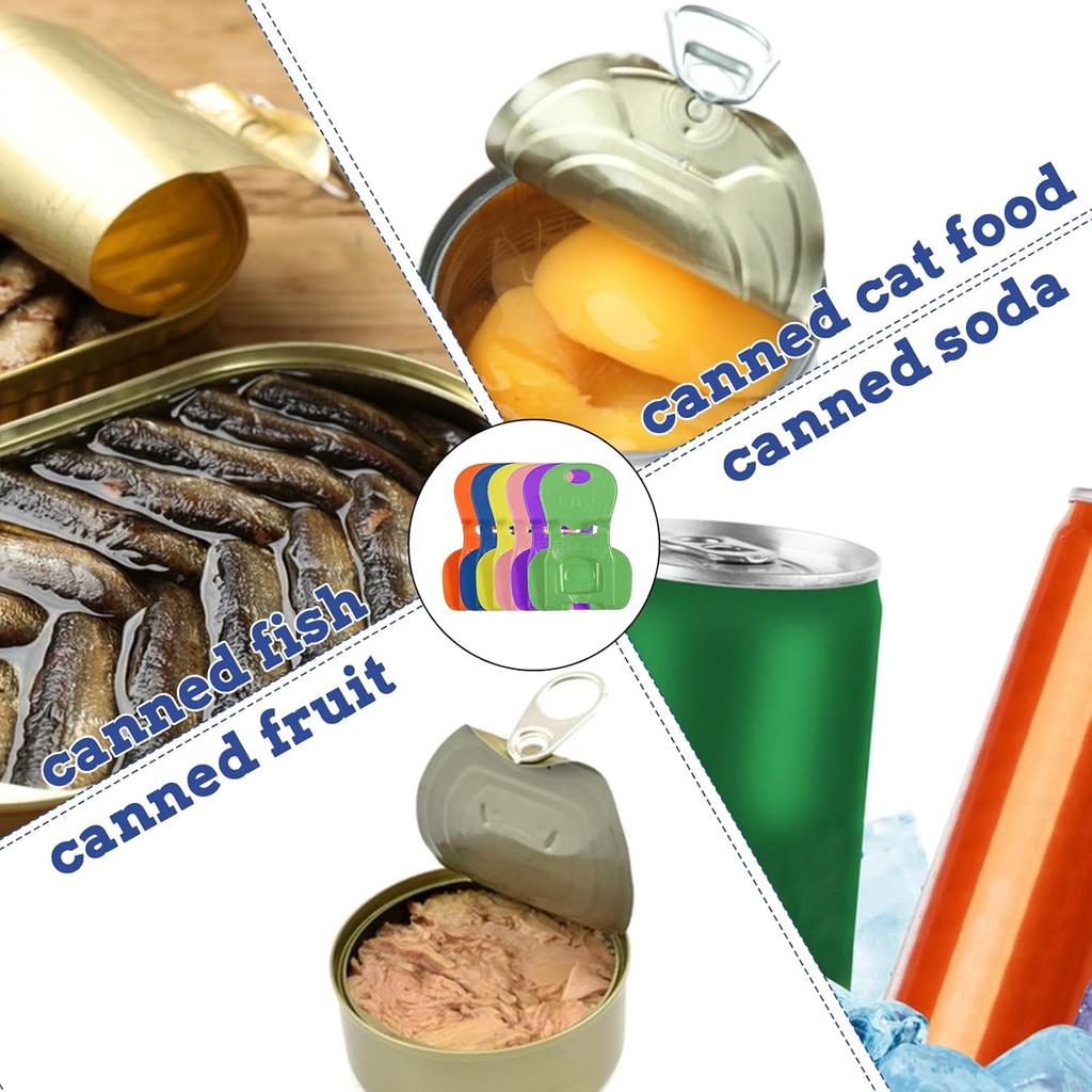 12 PCS Easy Tab Opener & Drink Protector, 6 Colors Sealing Simple Plastic Bottle Opener Complete Cover Easy Tab Opener Drink Cans Protector Cap for