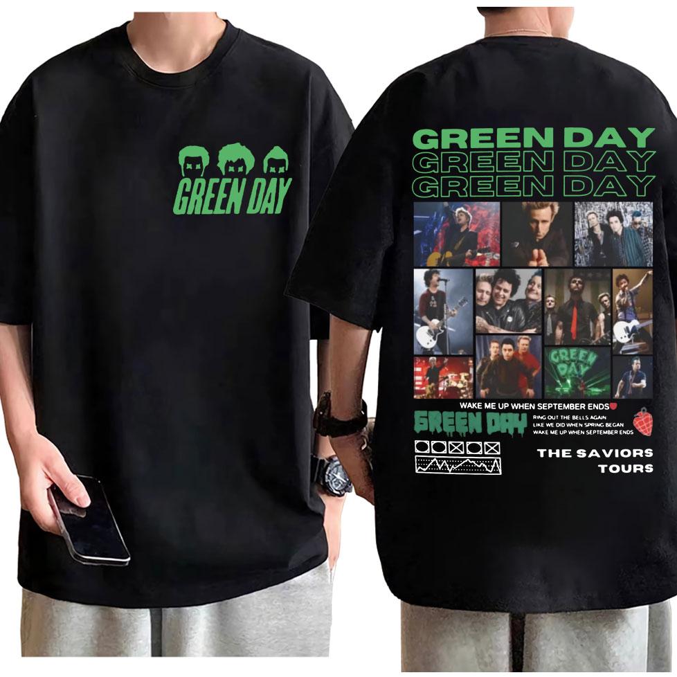 Punk Rock Band Green Day Dookie Graphic T Shirts Men Women Gothic Vintage Short Sleeve T-shirt Fashion Casual Oversized T-shirts