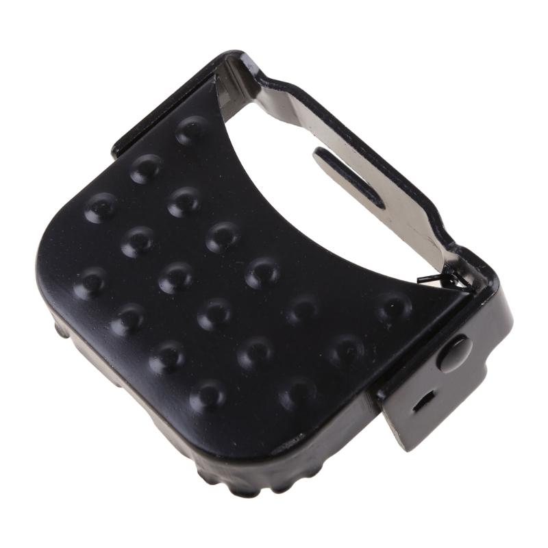 2Pcs Bike Rear Pedals, Steel Folding Bike Pegs, Non-slip Bicycle Footrests, Foot Plates Pedals for Folding Mountain Bike