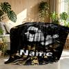 Custom Name Personalized Michael Jackson Print Blanket, Home Decor, Bedroom, Sofa, Camping, Couch, Gifts for Birthday Christmas