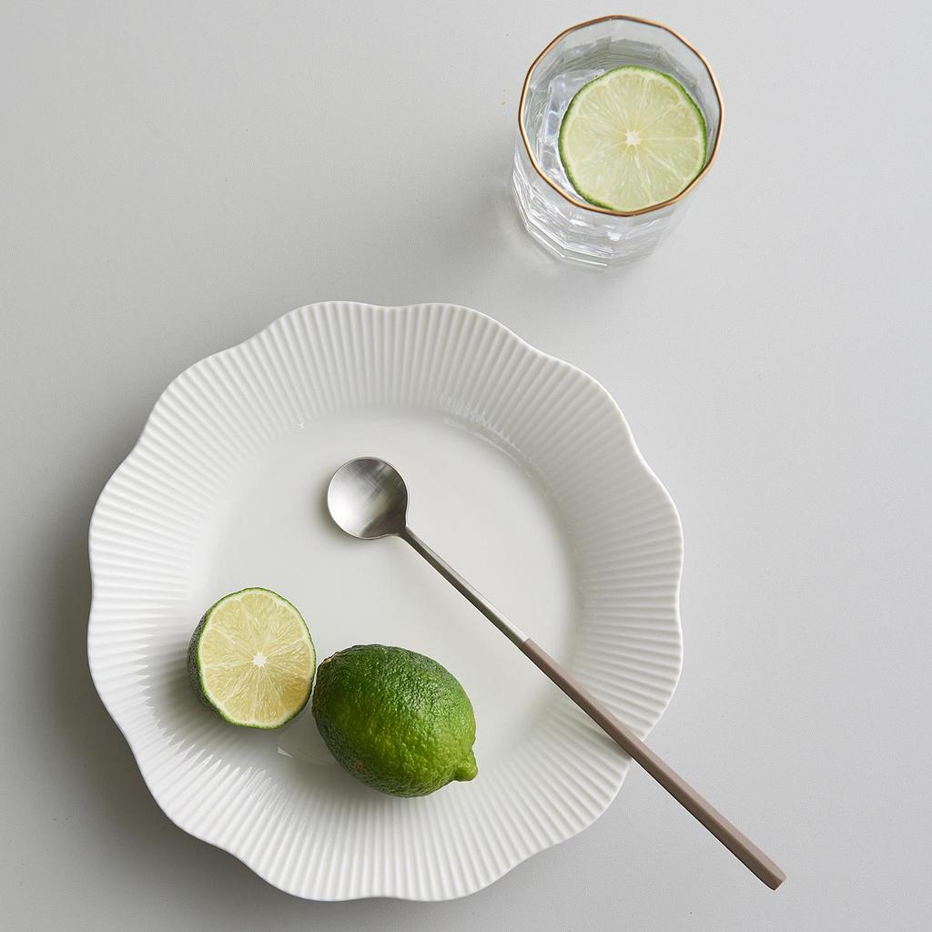 LASSIETTE EBRO PREMIUM Stainless Steel Long Tea Spoon Easy Grip Tableware 4 Color