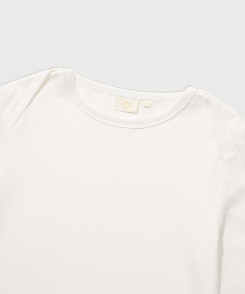 COVERNAT WOMAN Shirred Layered Jersey Dress Off White