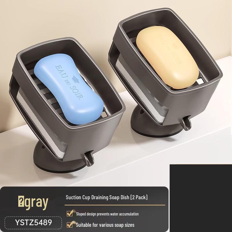 Бесплатная установка Cmaos Мыльница на присоске с крючком (2-Pack)