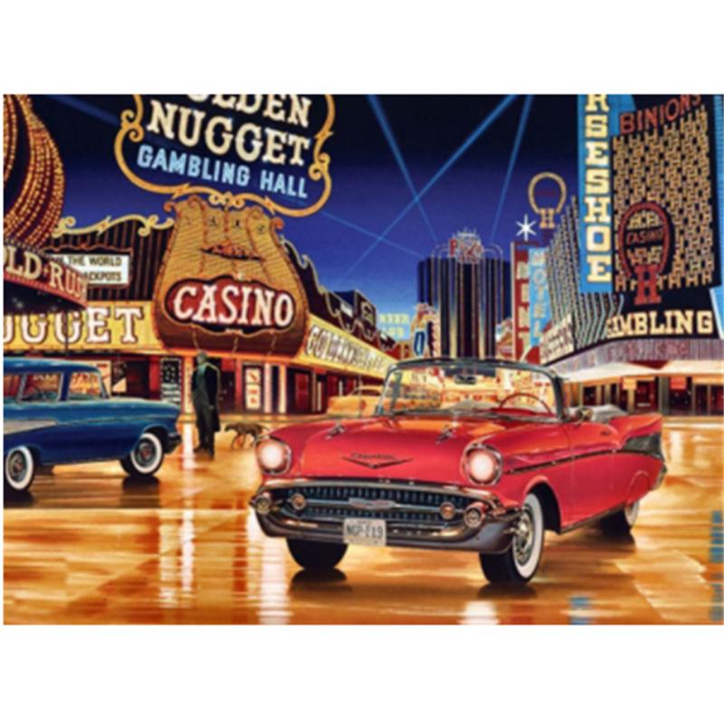 

HUACAN 5D алмазная живопись автомобиль полная дрель квадратная алмазная вышивка пейзаж Новое поступление украшение дома Full Square 20*30 cm