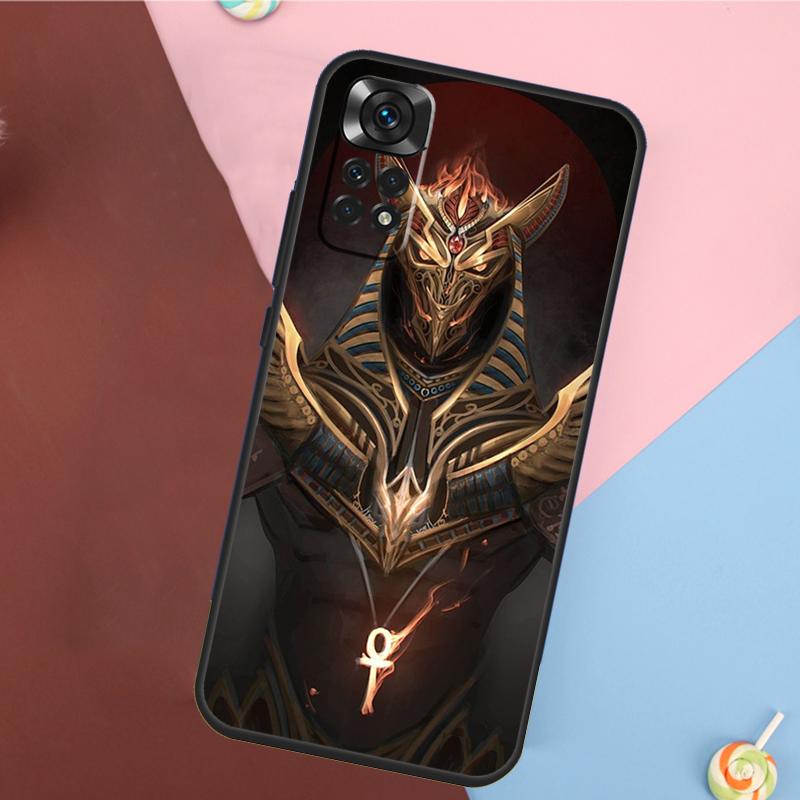 Egypt Nefertiti Anubis Ankh Cover For Xiaomi Redmi Note 13 Pro 14 12 11 9 10 9S 10S 11S 12S Redmi 10C 12C 13C 14C Case