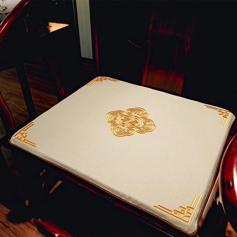 Chinese Style Seat Cushion Thickened Butt Pad Mahogany Chair Cushion Autumn  Winter Solid Wood Dining Chair Tea Chair Cushion Ring Chair Seat Cushion